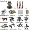 40 pcs/lote ww2 personagens militares wwii soldados do exército blocos de construção montagem de tijolos do exército nacional armas brinquedos para crianças