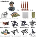 40 pcs/lote ww2 personagens militares wwii soldados do exército blocos de construção montagem de tijolos do exército nacional armas brinquedos para crianças