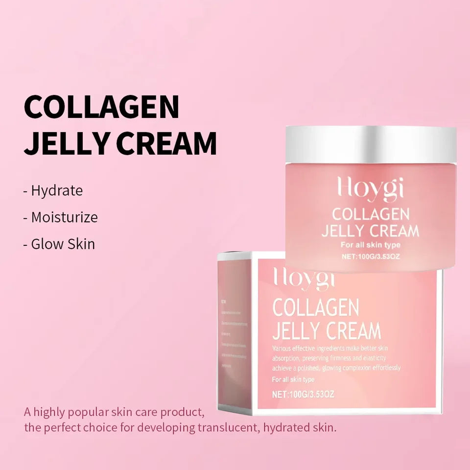 Creme Gel de Colágeno com Niacinamida para Rosto 100ml - Efeito Firmador, Calmante, Hidratante, Anti-idade