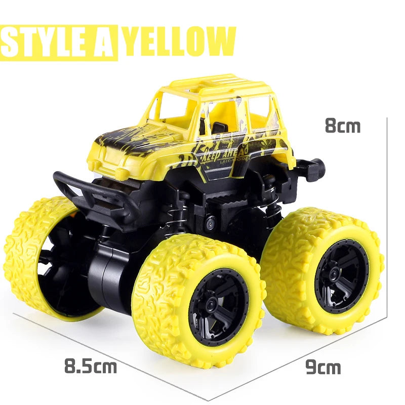Puxe para trás o carro de brinquedo Rotação inercial do carro Veículo off-road com tração nas quatro rodas SUV Racing Power Car Toy CarGift para crianças