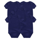 Kiddiezoom 5 Pçs/lote Quatro Estações Moda Dos Desenhos Animados de Manga Curta Do Bebê Menino Menina Bodysuits Macio 100% Algodão Recém-nascido Onesies Roupas
