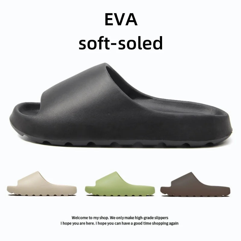 Casual Design Inovador Sapatos Homens EVA Soft-soled Leve Casa Chinelos de Alta Qualidade Exclusivo Marca Slides Em estoque
