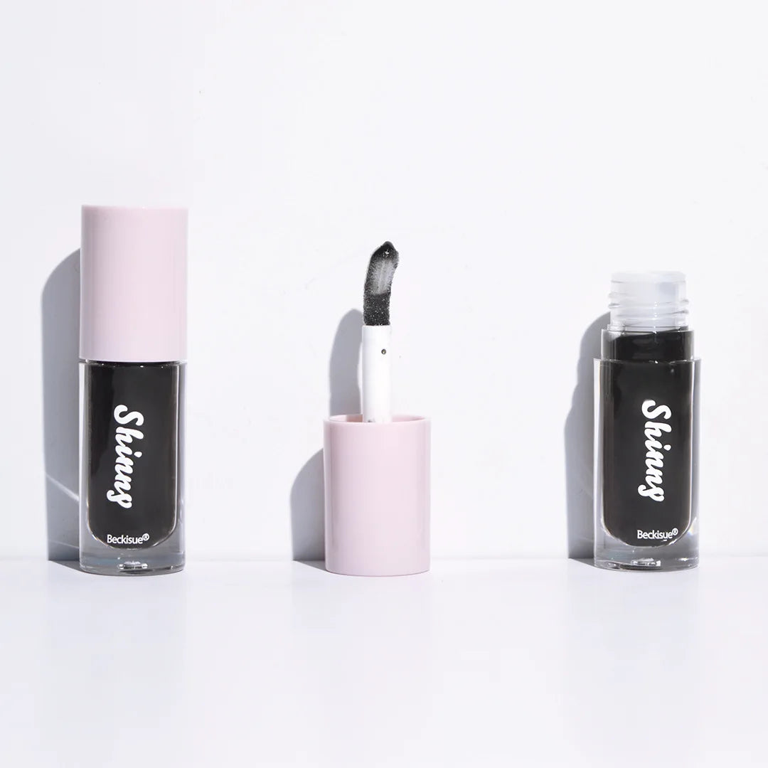 Óleo Labial Hidratante de Cristal Transparente, Gloss Labial Volumizado
