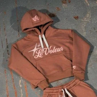 Moletom esportivo europeu e americano com capuz grande, masculino, casual, solto, roupa simples, estampado, calça, moletom feminino