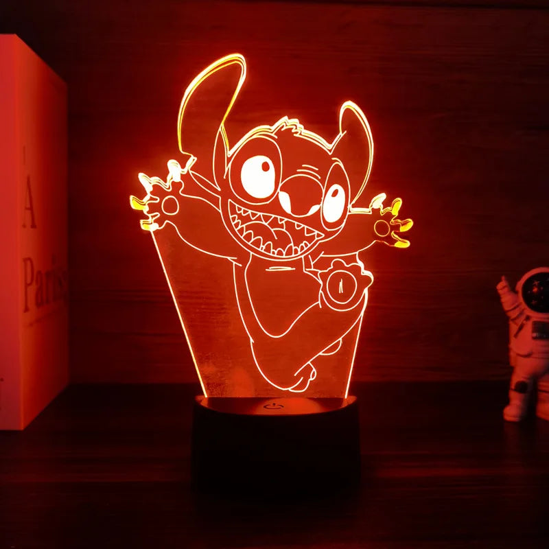 Luz noturna de ponto de ilusão 3D com controle remoto e lâmpada de decoração de quarto de toque inteligente Aniversário Dia dos Namorados Presentes de Natal