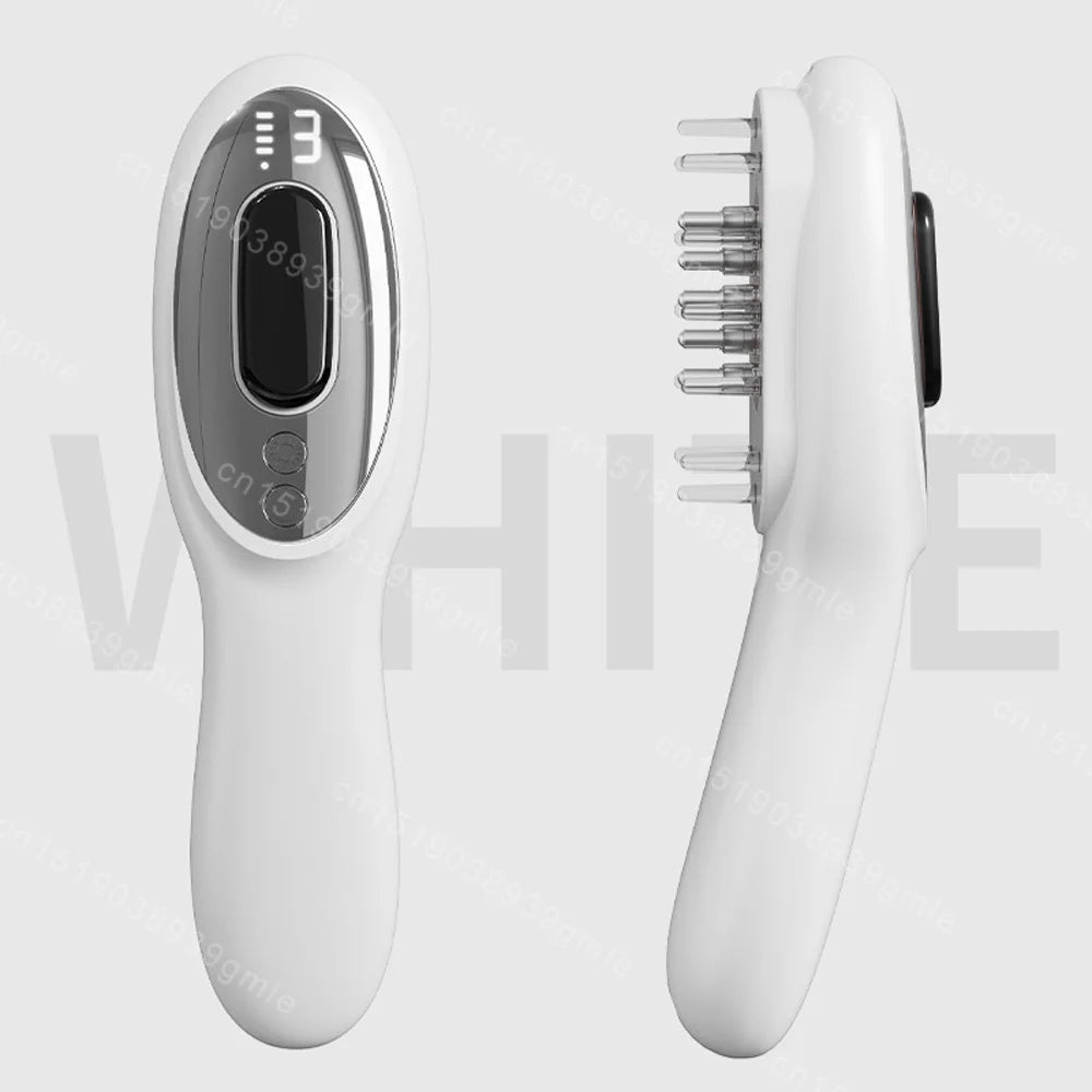Massageador de Luz Vermelha e Azul Pente Massageador