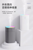 Umidificador de Ar USB Mini 400ml Difusor de Óleo Essencial Aromático para Casa e Carro Difusor Ultrassônico Silencioso com Névoa e Lâmpada LED Colorida