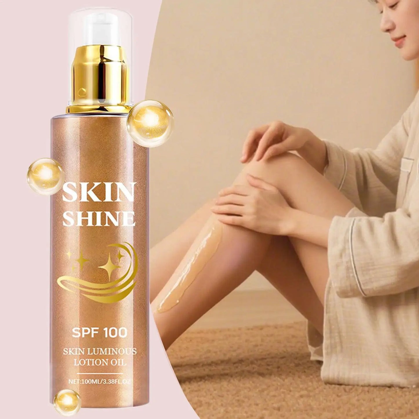 Óleo Corporal Shimmer Body Glow Óleo para Brilho da Pele