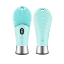 Escova Facial Ultrassônica Elétrica 9 Velocidades, Limpador de Pele Sônica com Vibração de Alta Frequência, Rosto de Silicone Recarregável