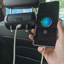 Carregador de Encosto de Cabeça Retrátil Multifuncional para Traseira do Carro 4 em 1 Adaptador Rápido 65W para Notebook/Telefone/iPad Q7C9