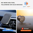 Suporte para celular magnético de sucção para carro, em liga de alumínio, com ímã forte, ajustável para ventilação de ar do carro.