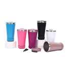 Copo Térmico de Aço Bluetooth Criativo 16oz 450ml com Dupla Camada, Refrigerador de Gelo para Carro, Coffee e Cerveja, Garrafa Térmica