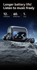 Novo Fone de Ouvido Bluetooth Sem Fio Inteligente com Tradução em Clip - Futuro Audiovisual com Tela Sensível ao Toque