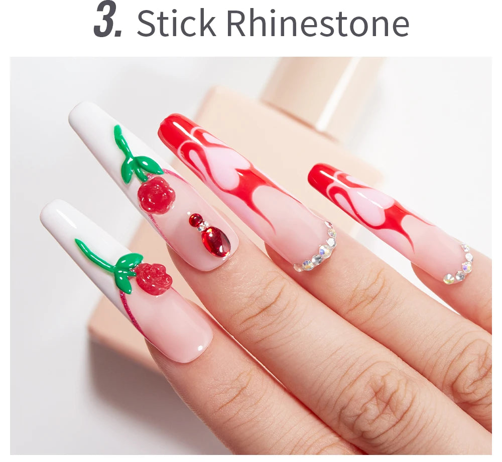 Solid Nail Tip Gel For Quickly Extend Nail Transparent 3D Modeling Carve Gel Soak Off UV Nail Art Gel Varnish 15ML Function Gel