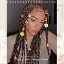 Conjunto de 24 peças de acessórios de cabelo com flores e borboletas, presilha de cabelo e anel de cabelo, flores coloridas, borboletas deslumbrantes