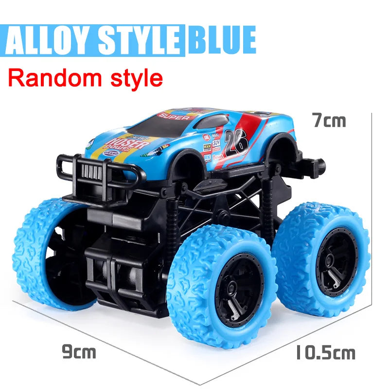 Puxe para trás o carro de brinquedo Rotação inercial do carro Veículo off-road com tração nas quatro rodas SUV Racing Power Car Toy CarGift para crianças