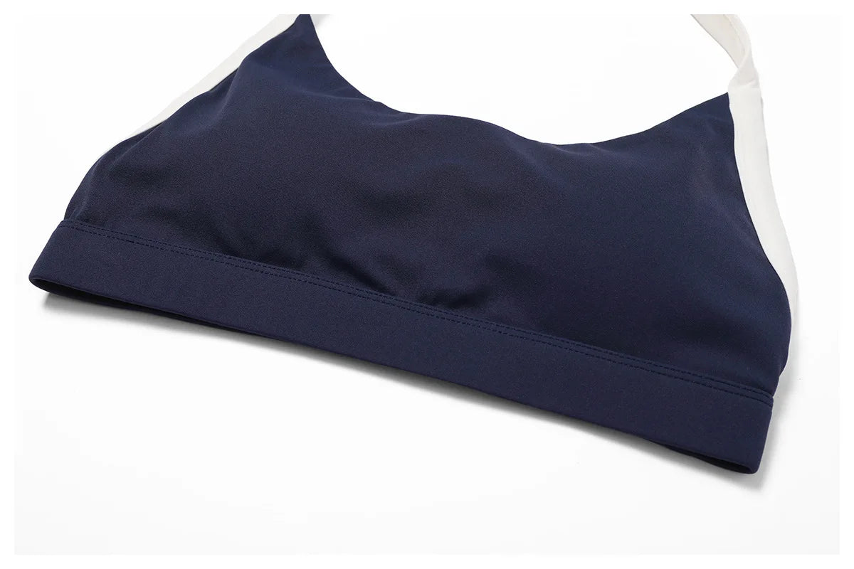 2 Pcs Conjunto de Ginástica Mulheres Treino Sem Encosto Yoga Terno Mulheres Secagem Rápida Legging Fitness Sutiã Camisa de Manga Curta Terno Esportivo Feminino