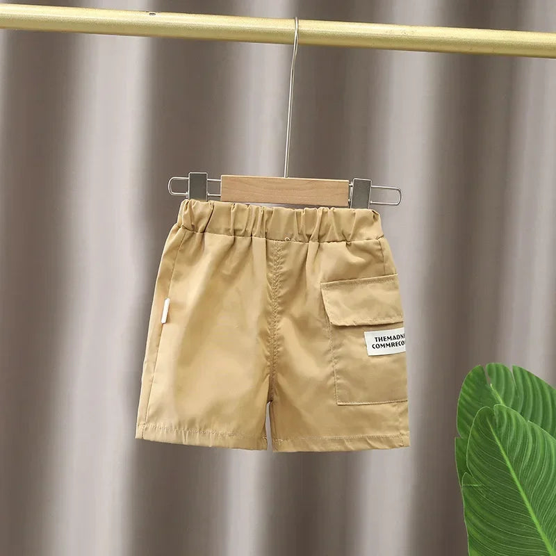 Crianças Roupas mãe Crianças Roupas Crianças Conjuntos Meninos T-shirt Shorts Verão Algodão Manga Curta moda Suit2PCS