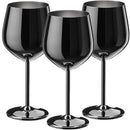 os copos de vinho altos de aço inoxidável 3PCS, projeto moderno elegante, 18oz, podem ser usados para o presente do dia do Valentim e o uso home