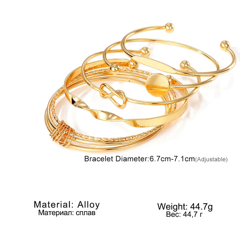 IPARAM Punk Moda Multicamadas Pulseiras para Feminino Elegante Delicado Torção Espumante Pulseiras Ajustáveis Jóias Casais Presentes