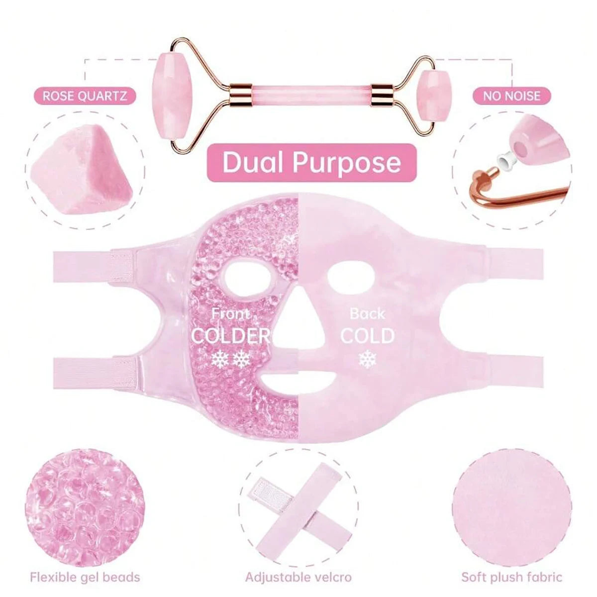 Máscara Facial de Gel Refrescante para Olhos e Rosto