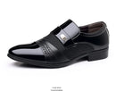 Oxford Sapatos Masculinos de Luxo Laca Sapato de Casamento Apontado Dedo Do Pé Sapatos de Vestido para Homens Clássicos Homens de Negócios Sapatos de Couro Tamanho Grande 38-48