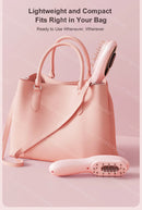 Massageador de Luz Vermelha e Azul Pente Massageador de Cabelo Aplicador para Couro Cabeludo Massageador de Cabeça Pente de Massagem Elétrico Pente de Massagem Capilar com Nano Vibração