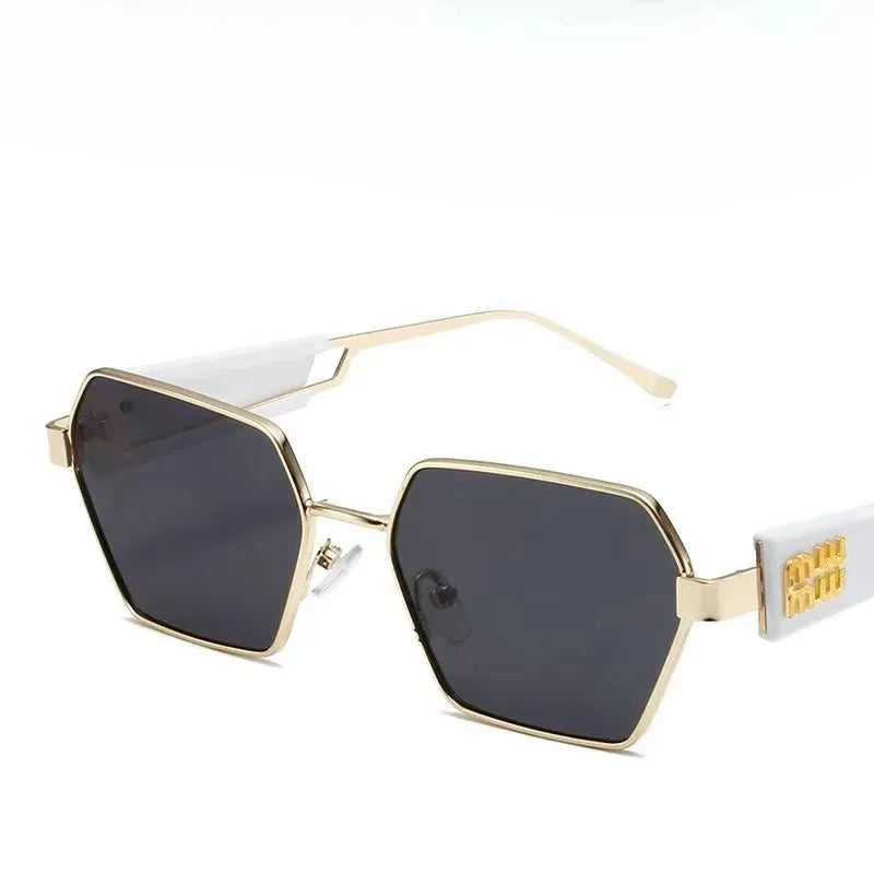 Yoovos Retângulo de Alta Qualidade Óculos De Sol De Marca De Moda Designer De Óculos Vintage Armação De Metal Óculos UV400 Gafas De Sol Mujer