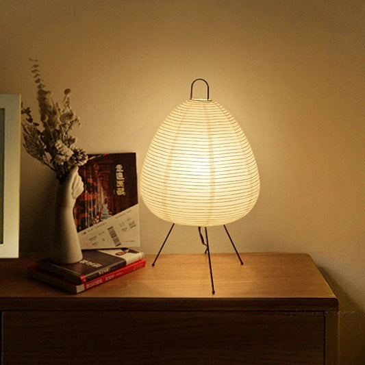 Design japonês Akari Wabi-sabi Yong Candeeiro de Mesa Impresso Lâmpada de Papel de Arroz Quarto Decoração de Mesa