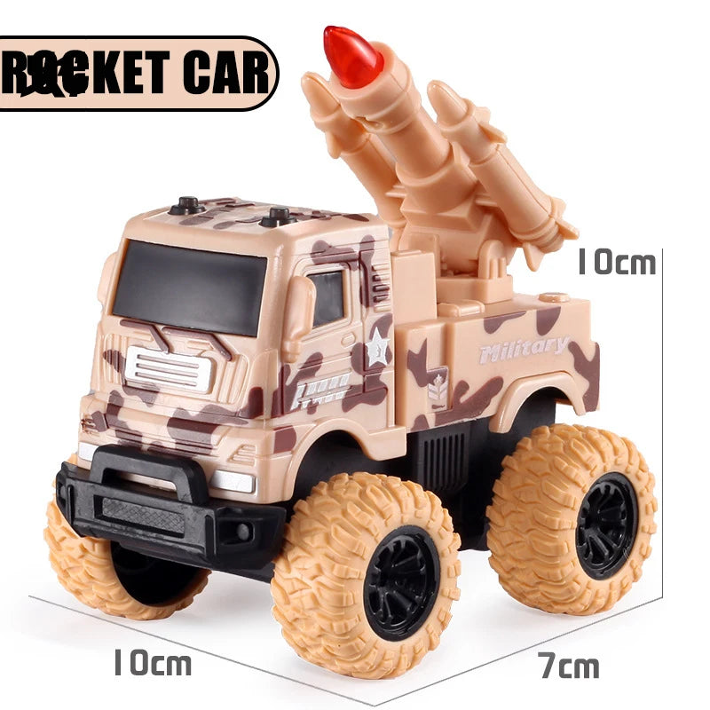 Puxe para trás o carro de brinquedo Rotação inercial do carro Veículo off-road com tração nas quatro rodas SUV Racing Power Car Toy CarGift para crianças