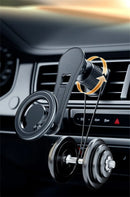 Suporte Magnético para Celular no Carro com Montagem para GPS - Suporte para iPhone 15 14 13 e Samsung Xiaomi Compatível com MagSafe