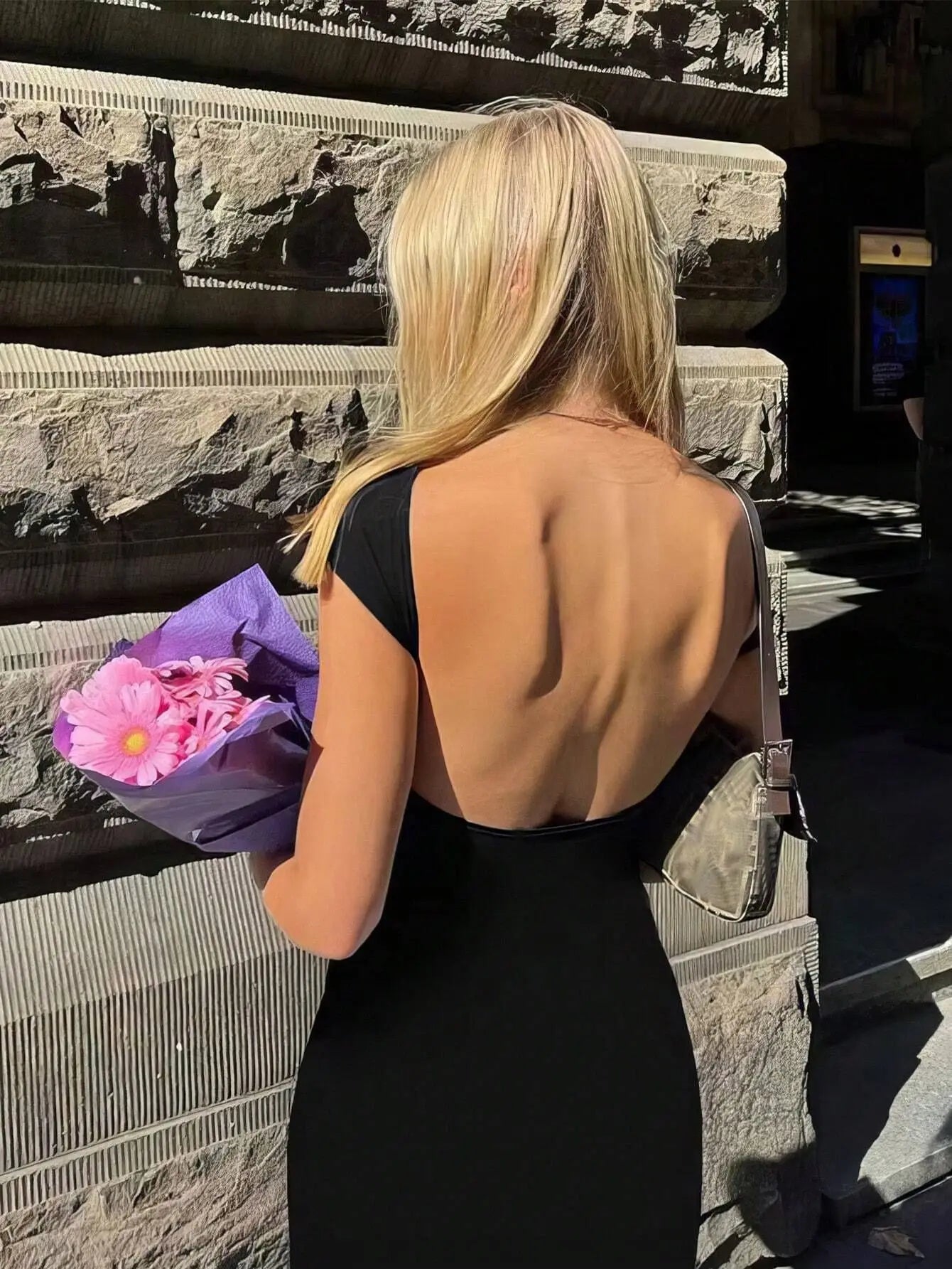 Coreano Sólido Sexy Backless Maxi Vestido Mulheres Elegante Elástico Slim Manga Curta Vestidos Longos Feminino Bodycon Streetwear Roupas