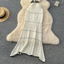 SINGREINY Verão Suave Ternos de Tricô Mulheres Botão Design Manga Curta O Pescoço Tops + Bodycon Saia Gancho Flor Oco 2pcs Set