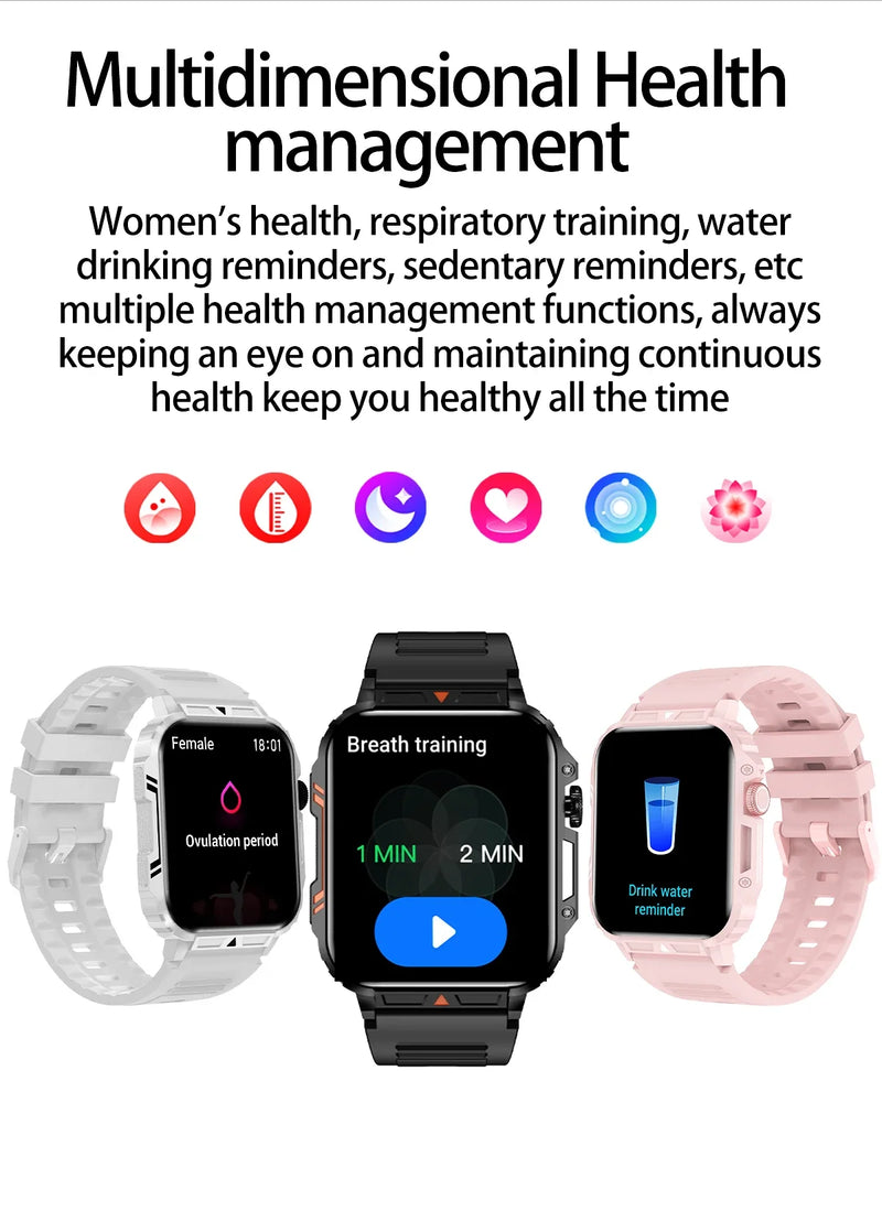 Xiaomi novo Smart Watch masculino feminino AMOLED Tela Touch Full GPS Monitor de Saúde IP68 à prova d'água Chamada Bluetooth Smart Watches
