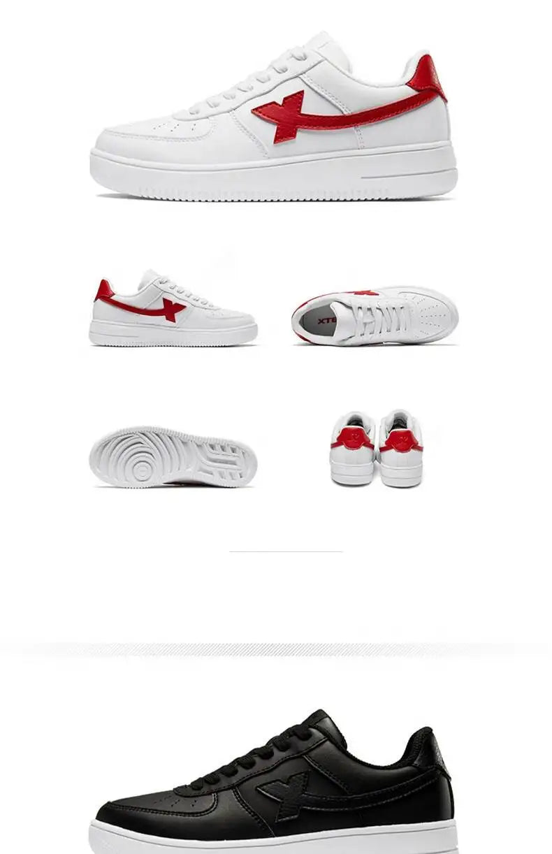 Xtep Homens Sapatos de Skate Antiderrapante Casual Branco Casal Tênis de Skate Masculino Feminino Sapatos de Marca de Luxo 881219319851