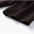 2025 Chic Splicing Brown Meia Manga Maxi Vestido Feminino Casual Plissado A Linha Slim Vestidos Femininos Escritório Comutar Vestes de Rua