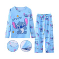 2 pçs/set Novo HOT Disney Stitch Crianças Pijamas para Meninos e Meninas Conjuntos Kid Home Wear Travel Casual Sleepwear Terno Presente Bonito