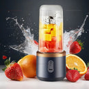 Liquidificador portátil com copo, 6 lâminas, máquina de suco doméstica, misturador de smoothies,Extractor de suco recarregável via USB, ferramenta de cozinha
