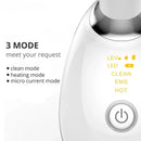 Dispositivo de Beleza para Pescoço EMS de 7 Cores Massageador Facial Lift Rejuvenescedor Removedor de Papada Anti-Rugas Massageador Facial com LED Fotônico para Firmar a Pele