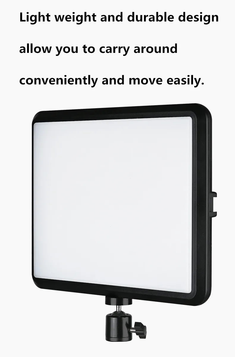 Luz de Videoconferência LED para Fotografia, Luz de Preenchimento Dimmable para Estúdio de Fotografia, Lâmpada de Preenchimento para Transmissão ao Vivo no Tiktok e Youtube