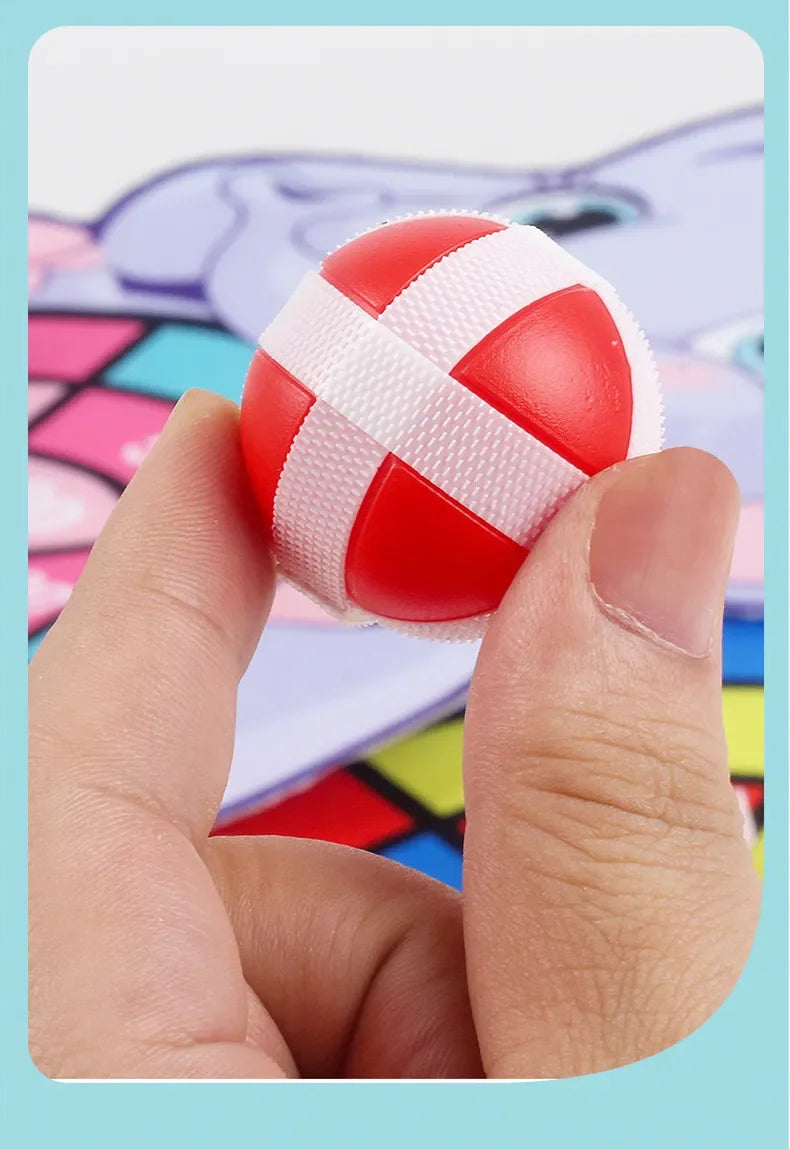 Jogos Educativos Dart Board Baby Toy Stickey Ball Dart Indoor Sports Child Montessori Games para crianças de 3 a 7 anos