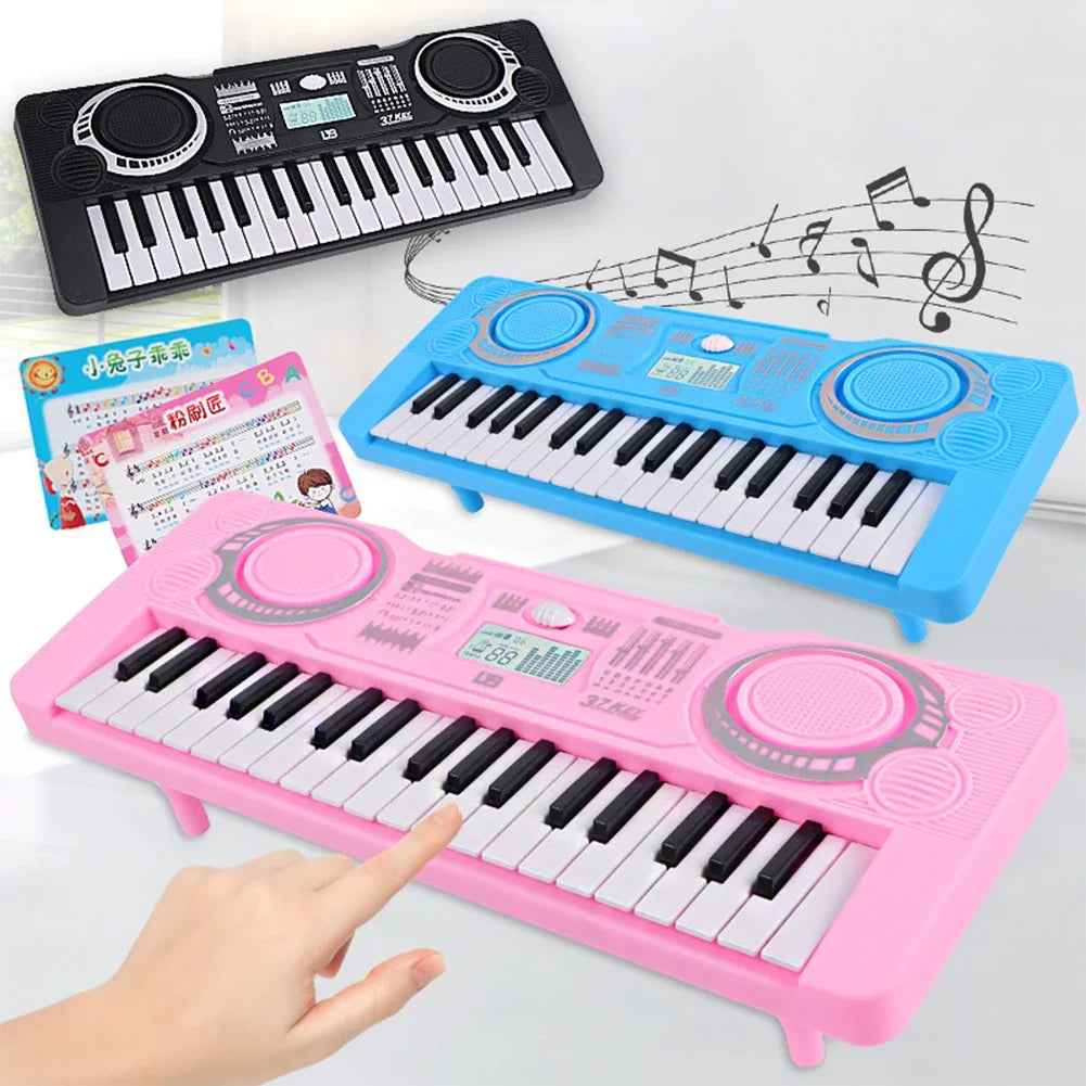 Piano Eletrônico Digital Crianças Brinquedo Educativo Portátil 37 Teclas Teclado de Piano Eletrônico Crianças Instrumento Musical