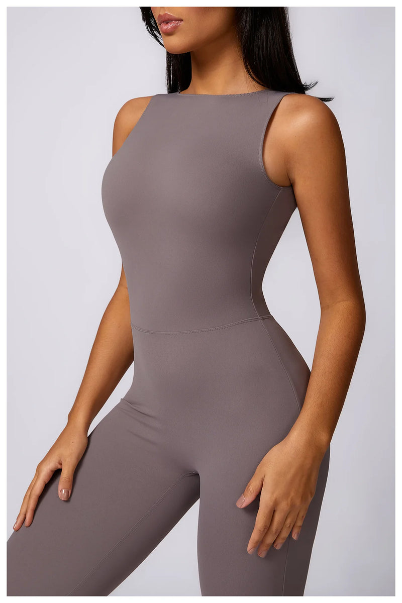 Nova Academia Mulheres Treinamento Yoga Set Sportswear Mulheres One Piece Macacão Macacão de Fitness Treino Feminino Legging Bodysuits