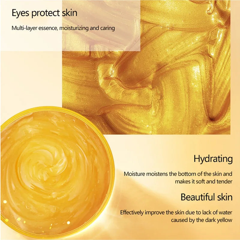 Máscara facial de sono reparadora com colágeno e ouro 24K 250g