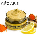 Máscara Facial de Argila com Cúrcuma e Vitamina C para Limpeza Profunda e Hidratação, Cuidados com a Pele, Máscara Facial para Remoção de Cravos e Limpeza de Poros