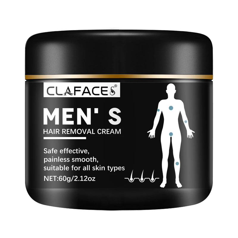Homens Creme Removedor de Pêlos Indolor Inibição Suave Não Irritante Crescimento do Cabelo Eliminar Barba Corpo Peito Partes Íntimas Depilatório