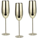 os copos de vinho altos de aço inoxidável 3PCS, projeto moderno elegante, 18oz, podem ser usados para o presente do dia do Valentim e o uso home