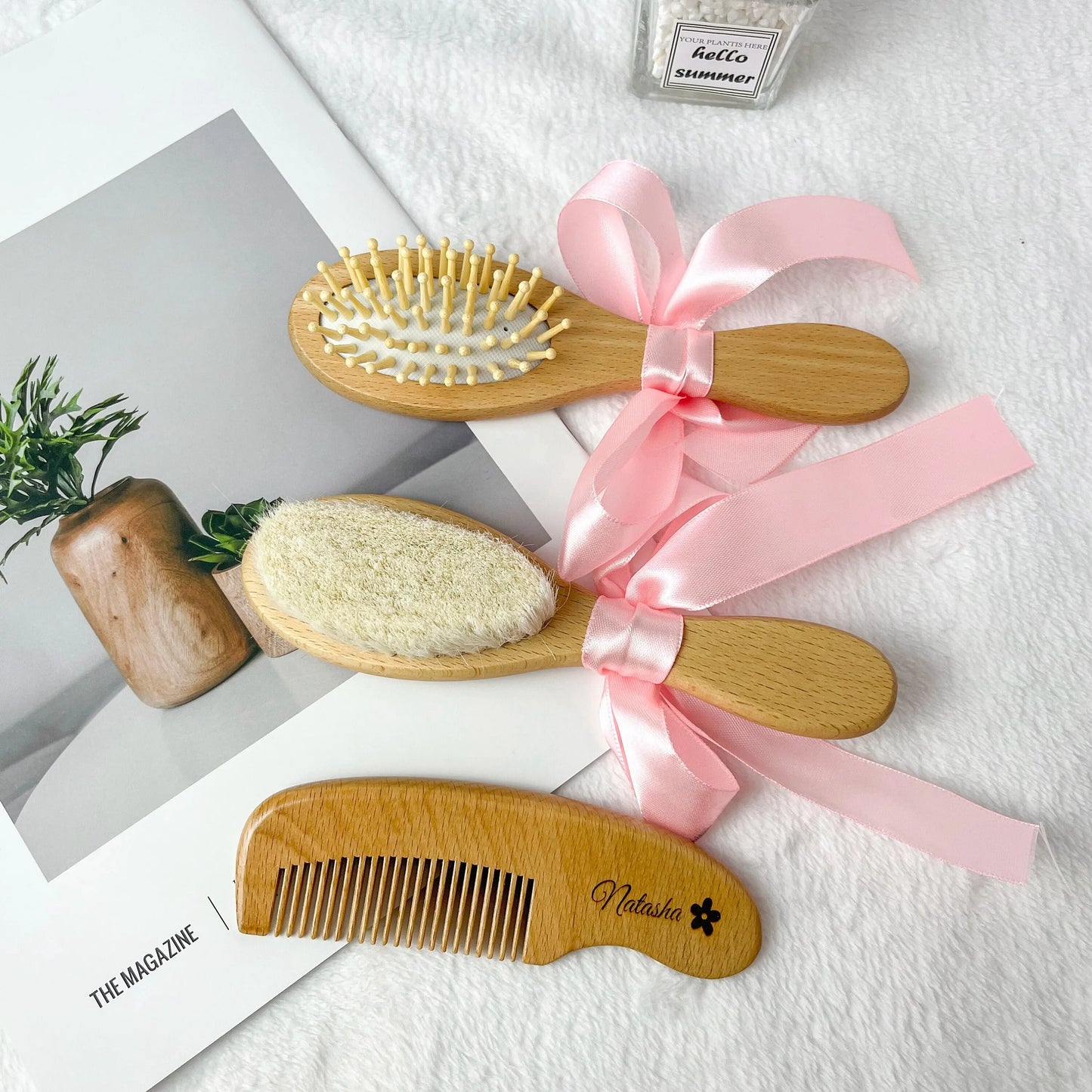 Escova de Cabelo para Bebê Personalizada