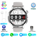 Para HUAWEI GT5 Pro GPS NFC Relógio Inteligente Masculino 360 * 360 Tela AMOLED Frequência cardíaca Bluetooth Chamada IP67 Homem à prova d'água Smartwatch 2024