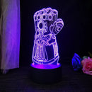 Homem-Aranha 3D Acrílico Luz Noturna USB Estéreo LED Lâmpada de Mesa Luz Fantasma Surpresa Presente de Aniversário LED Luz Usando USB e Bateria